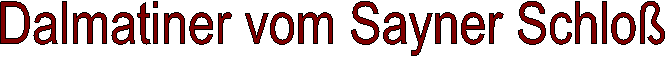 Dalmatiner vom Sayner Schlo�